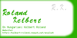 roland kelbert business card